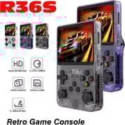 New Retro Game Console 128GB Clear/Black - R36S
