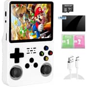 Handheld Retro Gaming Console 64GB White - R36S