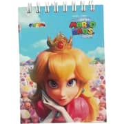 Cartoon Spiral Single Line Notebook Princess Peach Mario