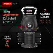 Sparnod Fitness 7-in-1 Adjustable Kettlebell - SK-12