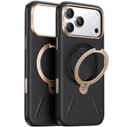 Torras Ostand Spin VegSkin Series Case Black iPhone 17 Pro - X00RP135B 059