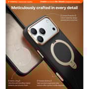 Torras Ostand Spin VegSkin Series Case Black iPhone 17 Pro - X00RP135B 059