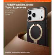 Torras Ostand Spin VegSkin Series Case Ivory Black iPhone 17 Pro Max - X00FX2601