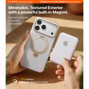 Torras Ostand Spin VegSkin Series Case Pearl Grey iPhone 17 Pro Max - X00FX2605