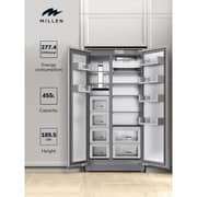 Millen Side By Side Refrigerator 455L Grey - MBSB455ID