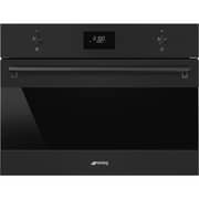 Smeg Built-in Microwave With Grill 45cm Matt Black - SO4301M0N
