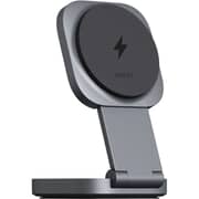 Aukey 2-in-1 Magnetic Wireless Charger Grey - LC-MC211-GY