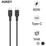 Aukey USB-C To USB-C Cable 1m Grey - CB-DCC063-GY