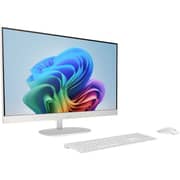 HP All-in-One (2025) Desktop - AMD Ryzen AI 7-350 / 27inch FHD / 1TB SSD / 16GB RAM / Shared AMD Radeon Graphics / Windows 11 Home / English & Arabic Keyboard / Shell White / Middle East Version - [27-CT2000NE]