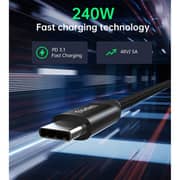 Choetech USB-C To USB-C Cable 2m Black - XCC-1036