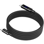 Choetech Digital Display Magnet USB-C Cable 1.8m Black - XCC-1061