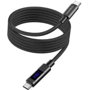 Choetech Digital Display Magnet USB-C Cable 1.8m Black - XCC-1061