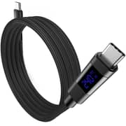 Choetech Digital Display Magnet USB-C Cable 1.8m Black - XCC-1061