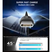 Choetech Digital Display Magnet USB-C Cable 1.8m Black - XCC-1061