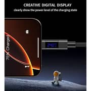 Choetech Digital Display Magnet USB-C Cable 1.8m Black - XCC-1061