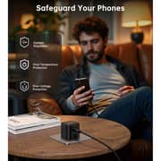 Choetech 2-C Port GaN Wall Charger Black - PD3066