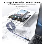 Choetech USB-C To USB-C Magnet Cable 1m Blue/Black - XCC-1081