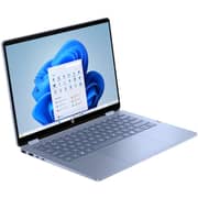 HP OmniBook 5 Flip 2-in-1 (2025) Laptop - Intel Core 5-120U / 14inch 2K IPS Touch Display / 512GB SSD / 16GB RAM / Shared Intel Graphics / Sky Blue / English & Arabic Keyboard / Middle East Version - [14-FP0033NE] + HP Wireless Mouse + Laptop Briefcase