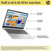 HP (2023) Laptop - 13th Gen / Intel Core i3-1315U / 15.6inch FHD / 512GB SSD / 12GB RAM / Shared Intel UHD Graphics / Windows 11 Home / English Keyboard / Natural Silver / International Version - 15-FD0573TU