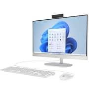 HP All-in-One (2023) Desktop - 13th Gen / Intel Core i5-1335U / 23.8inch FHD / 512GB SSD / 8GB RAM / Shared Intel Iris Xe Graphics / Windows 11 Pro / English Keyboard / White / International Version - [24-CR0032I]