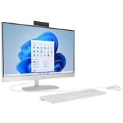HP All-in-One (2023) Desktop - 13th Gen / Intel Core i5-1335U / 23.8inch FHD / 512GB SSD / 8GB RAM / Shared Intel Iris Xe Graphics / Windows 11 Pro / English Keyboard / White / International Version - [24-CR0032I]