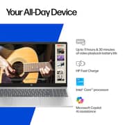 HP (2023) Laptop - Intel Core i3-N305 / 15.6inch HD / 128GB SSD / 8GB RAM / Shared Intel UHD Graphics / Windows 11 Home / English Keyboard / Natural Silver / International Version - [15-FD0113DX]