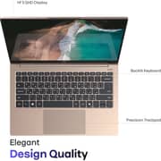 Onsor Mouj 14 (2025) Laptop - 1st Series / Intel Core Ultra 7-155H / 14inch QHD / 512GB SSD / 16GB RAM / Shared Intel Arc Graphics / Windows 11 Home / English & Arabic Keyboard / Gold / Middle East Version - [M14U10i155H16512SH]