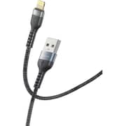 Admos Wear Resistance Lightning Data Cable 1m Black - AM-102LC