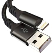 Admos Wear Resistance Lightning Data Cable 1m Black - AM-102LC