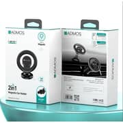 Admos 2-in-1 Magnetic Car Holder Black - AM315