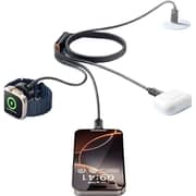 Admos 3-in-1 Fast Charge Lightning Cable Black - AM220