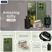 Motorola Edge 70 5G 512GB 12GB Pantone Bronze Green Dual Sim Smartphone + Buds Loop (Swarovski) + Watch Fit + TurboPower 68W Charger + Moto Care - Pre-order