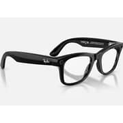 Ray-Ban Meta Wayfarer Gen 2 Sunglasses Shiny Black/Graphite Green Transitions - RW4012