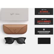 Ray-Ban Meta Wayfarer Gen 2 Sunglasses Shiny Black/Graphite Green Transitions - RW4012