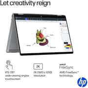 HP OmniBook X Flip Convertible (2025) Copilot+ PC - AMD Ryzen AI 7-350 / 14inch FHD+ / 1TB SSD / 24GB RAM / Shared AMD Radeon 860M Graphics / Windows 11 / English Keyboard / Meteor Silver / International Version - [255 G10]