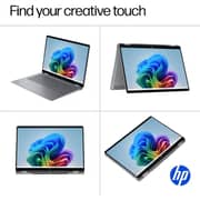 HP OmniBook X Flip Convertible (2025) Copilot+ PC - AMD Ryzen AI 7-350 / 14inch FHD+ / 1TB SSD / 24GB RAM / Shared AMD Radeon 860M Graphics / Windows 11 / English Keyboard / Meteor Silver / International Version - [255 G10]