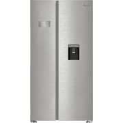Whirlpool Side By Side Refrigerator 554L Pearl Steel - WSBF 916634 XME