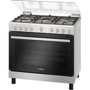 Bosch Free Standing 5 Burner Gas Cooker 125L Stainless Steel - HGV1D8W50M