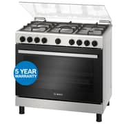 Bosch Free Standing 5 Burner Gas Cooker 125L Stainless Steel - HGV1E8Y50M