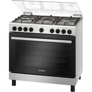 Bosch Free Standing 5 Burner Gas Cooker 125L Stainless Steel - HGV1E8Y50M