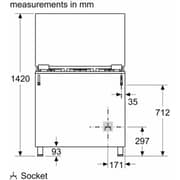 Bosch Free Standing 5 Burner Gas Cooker 125L Stainless Steel - HGP3ISW50M