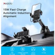 Yesido Phone Holder With Car Charger Black - C188