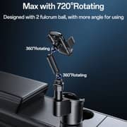 Yesido 2-In-1 Car Cup Holder Black - C273