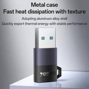 Yesido Charging Adapter Black - GS34