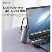 Yesido 6-in-1 USB Adapter Docking Station - HB15