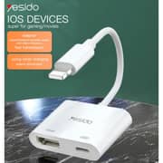 Yesido Lightning To HDMI Adapter White - HM06
