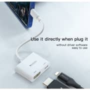 Yesido Lightning To HDMI Adapter White - HM06