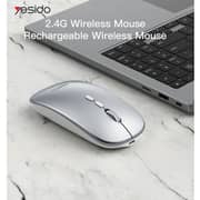 Yesido Slim Wireless Mouse Silver - KB15