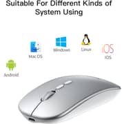 Yesido Slim Wireless Mouse Silver - KB15