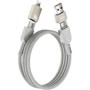Wiwu Raptor Series 4-in-1 Cable 1.2m Titanium - WI-C0511.2MTI